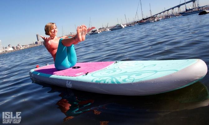 paddle board yoga de boot